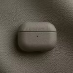 Melkco Bovine Leather AirPods Case Elephant Gray by The Case Factory