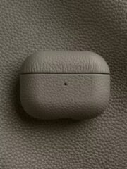 Melkco Bovine Leather AirPods Case Elephant Gray by The Case Factory