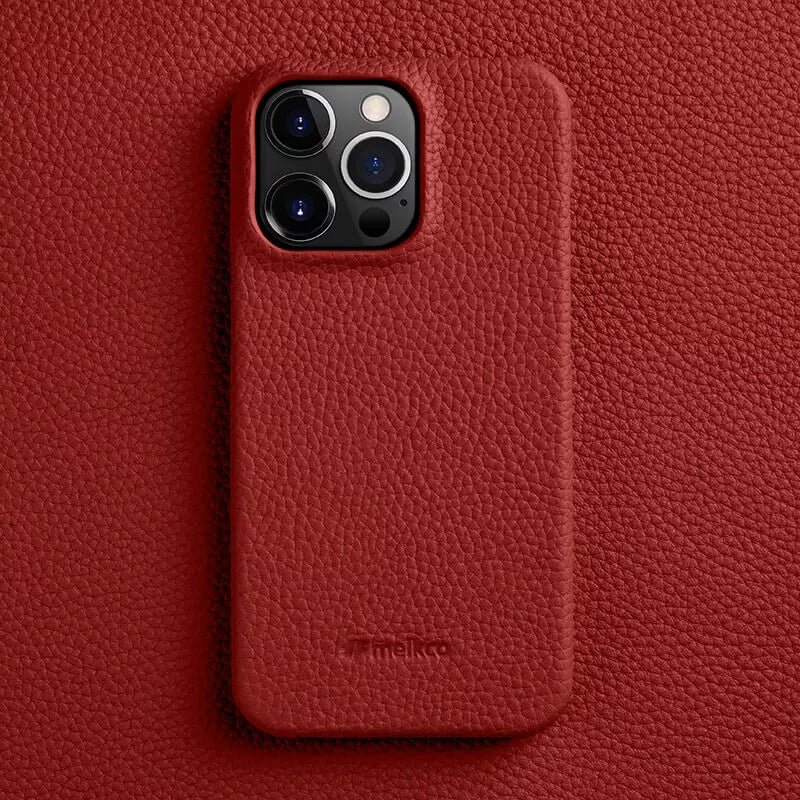Melkco Bovine Cowhide Leather iPhone Case Red by The Case Factory