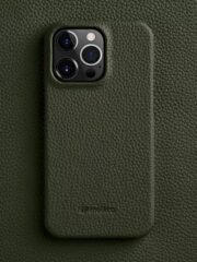 Melkco Bovine Cowhide Leather iPhone Case Olive Green by The Case Factory