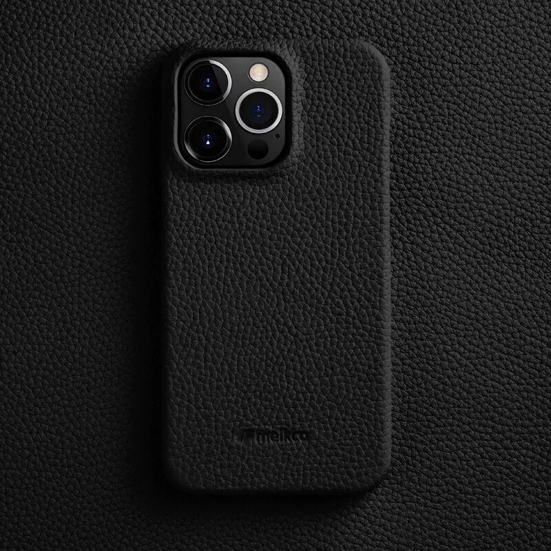 Melkco Bovine Cowhide Leather iPhone Case Black by The Case Factory
