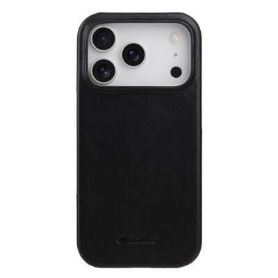 MELKCO For iPhone 17 Pro Max Case Waxy Genuine Cow Leather | Compatible with MagSafe