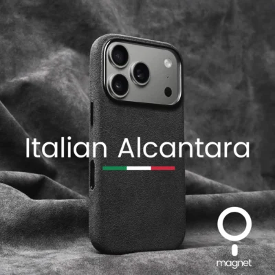 For iPhone 18 Pro & Pro Max Full-Wrap Handmade Italian Alcantara Cases | Compatible with MagSafe