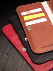 QIALINO Universal Premium Cowhide Genuine Leather Wallet Case for iPhone (6.9 Inches Display Size) by The Case Factory