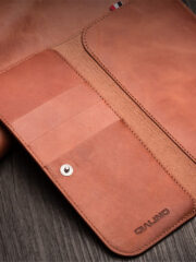 QIALINO Universal Premium Cowhide Genuine Leather Wallet Case for iPhone (6.9 Inches Display Size) by The Case Factory