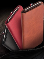QIALINO Universal Premium Cowhide Genuine Leather Wallet Case for iPhone (6.9 Inches Display Size) by The Case Factory