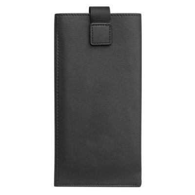 QIALINO Premium Cowhide Leather Wallet Protective Pouch Case (6.5 inches Display Size) Black Universal by The Case Factory