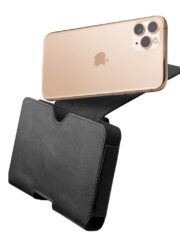 QIALINO Premium Cowhide Leather Holster Case Waist Bag (6.5 inches Display Size) by The Case Factory