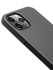 QIALINO for iPhone 12 Pro Max Premium Cowhide Leather Coated Case Anti-scratch Shockproof Phone Cover by The Case Factory