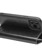 QIALINO For iPhone 12 Pro Max Genuine Cowhide Leather Case Wallet Stand Shockproof Protective Phone Cover by The Case Factory