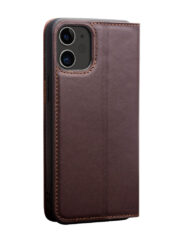 QIALINO For iPhone 12 Pro | iPhone 12 Classic Cowhide Leather Case Wallet Stand Phone Cover by The Case Factory