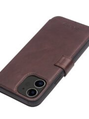 QIALINO For iPhone 12 Pro | iPhone 12 Cowhide Leather Case Wallet Stand Magnetic Clasp Phone Cover by The Case Factory