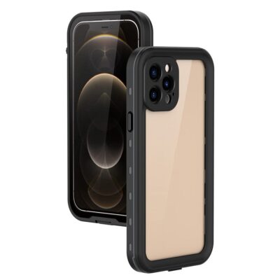 REDPEPPER Dot+ Series For iPhone 12 Pro Case IP68 Waterproof Clear Phone Cover Black iPhone 12 Pro by The Case Factory