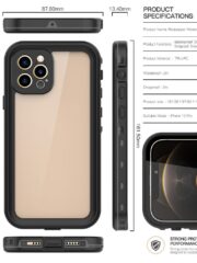 REDPEPPER Dot+ Series For iPhone 12 Pro Case IP68 Waterproof Clear Phone Cover by The Case Factory