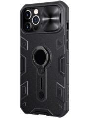 NILLKIN CamShield Armor Case for iPhone 12 Pro Max Hybrid Phone Cover with Ring Kickstand by The Case Factory