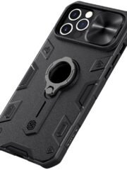 NILLKIN CamShield Armor Case for iPhone 12 Pro Max Hybrid Phone Cover with Ring Kickstand by The Case Factory