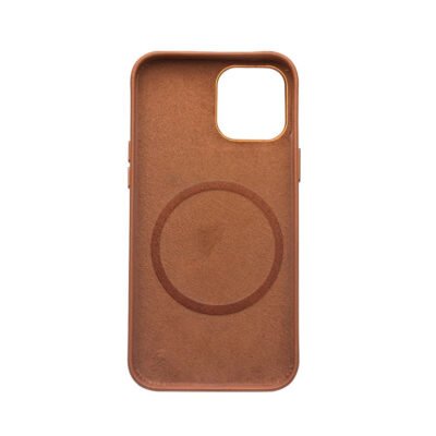 QIALINO For iPhone 12 Pro Max Genuine Cowhide Leather Phone Case | Compatible with MagSafe by The Case Factory