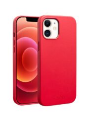QIALINO For iPhone 12 | iPhone 12 Pro Genuine Cowhide Leather Phone Case | Compatible with MagSafe Red by The Case Factory
