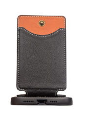 QIALINO for iPhone 12 Pro Max Case Business Style Card Slots Cowhide Leather Coated Phone Cover by The Case Factory