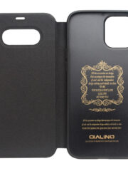 QIALINO for iPhone 12 Pro Max Case Ultra Thin Premium Genuine Leather Flip Cover by The Case Factory