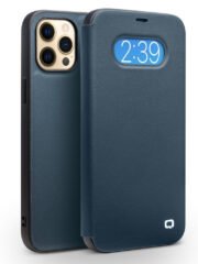 QIALINO for iPhone 12 | 12 Pro Case Ultra Thin Premium Genuine Leather Flip Cover by The Case Factory
