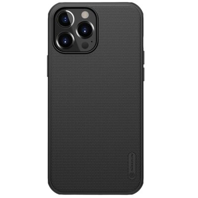 NILLKIN Frosted Shield for iPhone 13 Pro Max Anti-Fingerprint Shockproof Phone Cover Black iPhone 13 Pro Max by The Case Factory