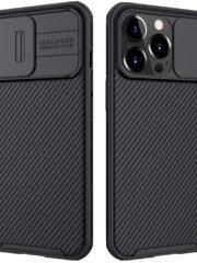 NILLKIN CamShield Pro for iPhone 13 Pro Anti-Fingerprint Hybrid Case Phone Cover with Camera Protection Black iPhone 13 Pro by The Case Factory