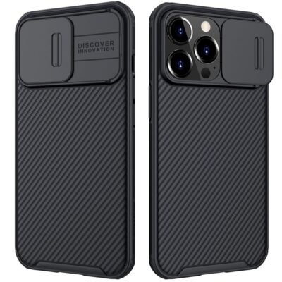 NILLKIN CamShield Pro for iPhone 13 Pro Anti-Fingerprint Hybrid Case Phone Cover with Camera Protection Black iPhone 13 Pro by The Case Factory