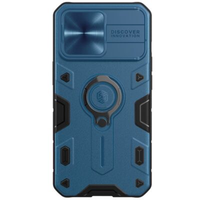 NILLKIN CamShield Armor Case for iPhone 13 Pro Max Anti-scratch with Camera Protection and Ring Kickstand Phone Cover by The Case Factory