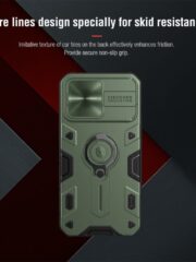 NILLKIN CamShield for iPhone 13 Pro Max Armor Case Anti-scratch with Camera Protection and Ring Kickstand Phone Cover by The Case Factory