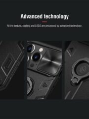 NILLKIN CamShield for iPhone 13 Pro Max Armor Case Anti-scratch with Camera Protection and Ring Kickstand Phone Cover by The Case Factory
