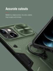 NILLKIN CamShield for iPhone 13 Armor Case with Camera Protection and Ring Kickstand Phone Cover by The Case Factory