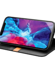 QIALINO for iPhone 13 Pro Max Case Flip Stand Wallet Cowhide Leather Cover by The Case Factory