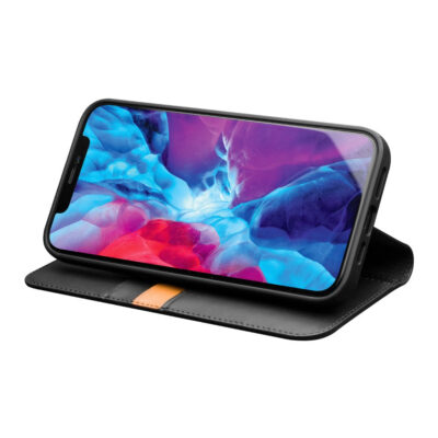 QIALINO for iPhone 13 Pro Max Case Flip Stand Wallet Cowhide Leather Cover by The Case Factory
