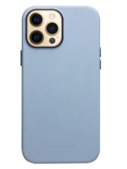 QIALINO For iPhone 13 Pro Genuine Cowhide Leather Phone Case | Compatible with MagSafe Baby Blue iPhone 13 Pro by The Case Factory
