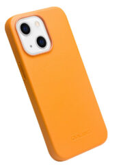 QIALINO for iPhone 13 Magnetic Charging Cowhide Leather Coated Phone Cover by The Case Factory