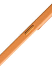 QIALINO for iPhone 13 Magnetic Charging Cowhide Leather Coated Phone Cover by The Case Factory