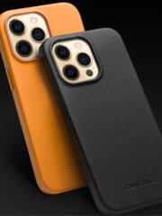 QIALINO for iPhone 13 Pro Max Cowhide Leather Coated Protective Case Compatible with MagSafe by The Case Factory