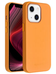 QIALINO for iPhone 13 Mini Case Magnetic Anti-Fall Genuine Leather Shockproof Phone Cover by The Case Factory