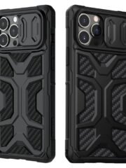 NILLKIN Adventurer for iPhone 13 Pro Max Honeycomb Twill Anti-Slip Slide Camera Cover Protective Phone Case As Shown iPhone 13 Pro Max by The Case Factory