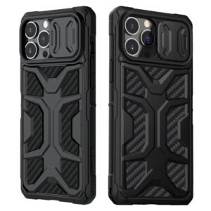 NILLKIN Adventurer for iPhone 13 Pro Max Honeycomb Twill Anti-Slip Slide Camera Cover Protective Phone Case As Shown iPhone 13 Pro Max by The Case Factory
