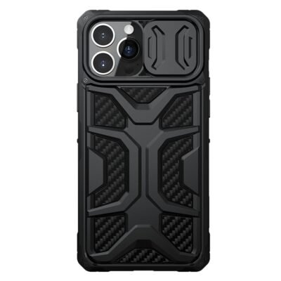 NILLKIN Adventurer for iPhone 13 Pro Max Honeycomb Twill Anti-Slip Slide Camera Cover Protective Phone Case by The Case Factory