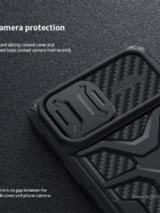 NILLKIN Adventurer for iPhone 13 Pro Max Honeycomb Twill Anti-Slip Slide Camera Cover Protective Phone Case by The Case Factory