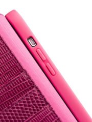 QIALINO for iPhone 13 Pro Case Scratch Resistant Wallet Stand Crocodile Texture Genuine Leather Anti-Shock Phone Cover by The Case Factory