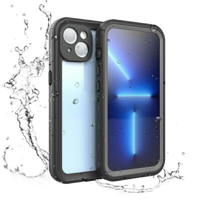 REDPEPPER Dot+ Series For iPhone 13 Case IP68 Waterproof Clear Phone Cover Dark Grey iPhone 13 by The Case Factory