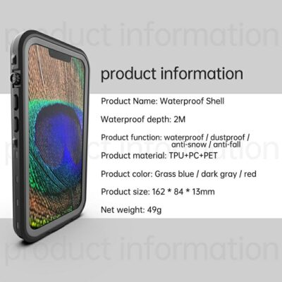 REDPEPPER Dot+ Series For iPhone 13 Case IP68 Waterproof Clear Phone Cover by The Case Factory