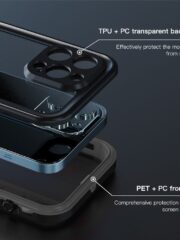 REDPEPPER Dot+ Series for iPhone 13 Pro IP68 Waterproof Clear Phone Case by The Case Factory