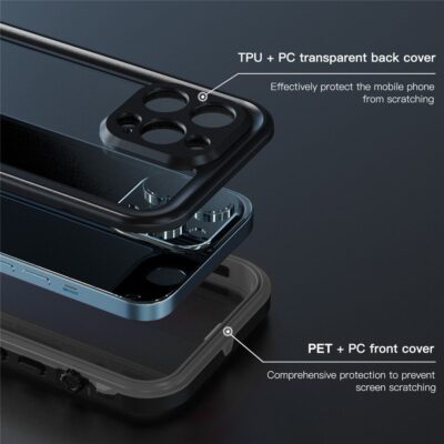 REDPEPPER Dot+ Series for iPhone 13 Pro IP68 Waterproof Clear Phone Case by The Case Factory