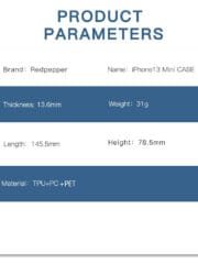 REDPEPPER Dot+ Series for iPhone 13 Mini IP68 Waterproof Clear Phone Case by The Case Factory