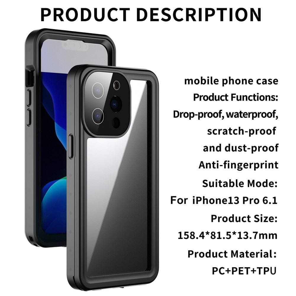 REDPEPPER PRO Series for iPhone 13 Pro IP68 Waterproof Shockproof Clear Phone Case by The Case Factory